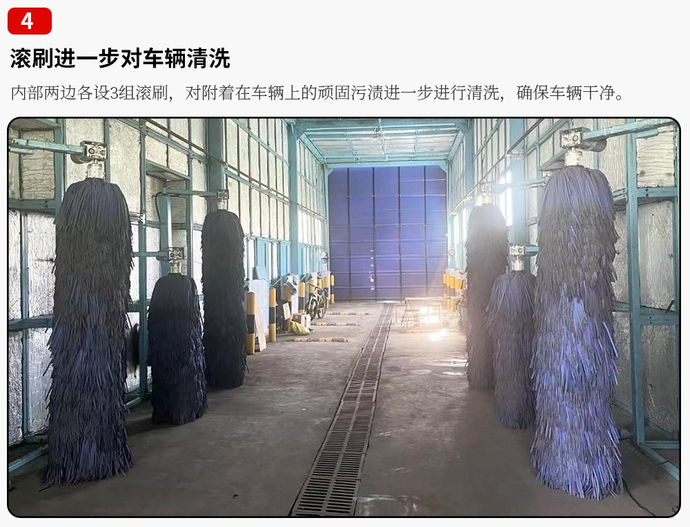 龙门洗车房滚刷细节展示图